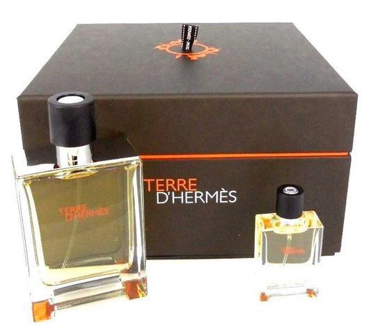 Terre D'hermes by Hermes Eau De Toilette 3.3 oz.+ 0.42 oz.Spray.Set