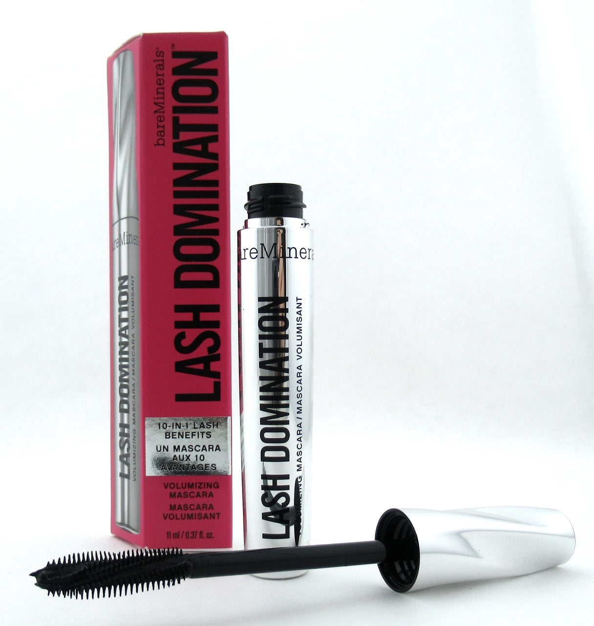 BareMinerals Lash Domination Volumizing Mascara Intense Black 11 ml./ 0.37 oz.  Full Size