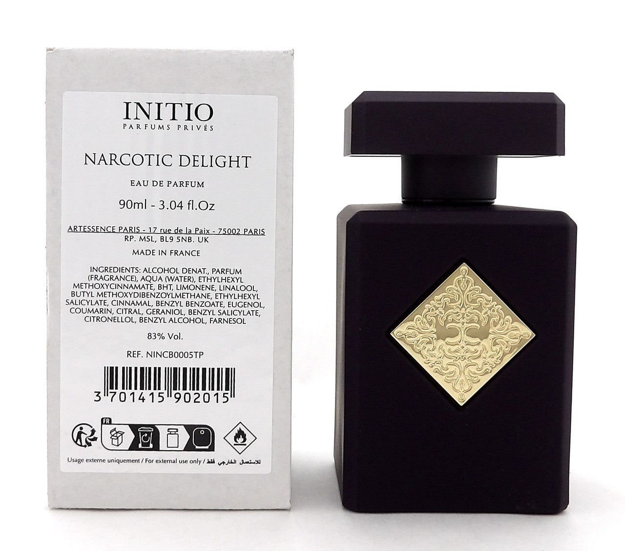 INITIO NARCOTIC DELIGHT 3.04 oz./ 90 ml. Eau de Parfum Spray New Tester with Cap