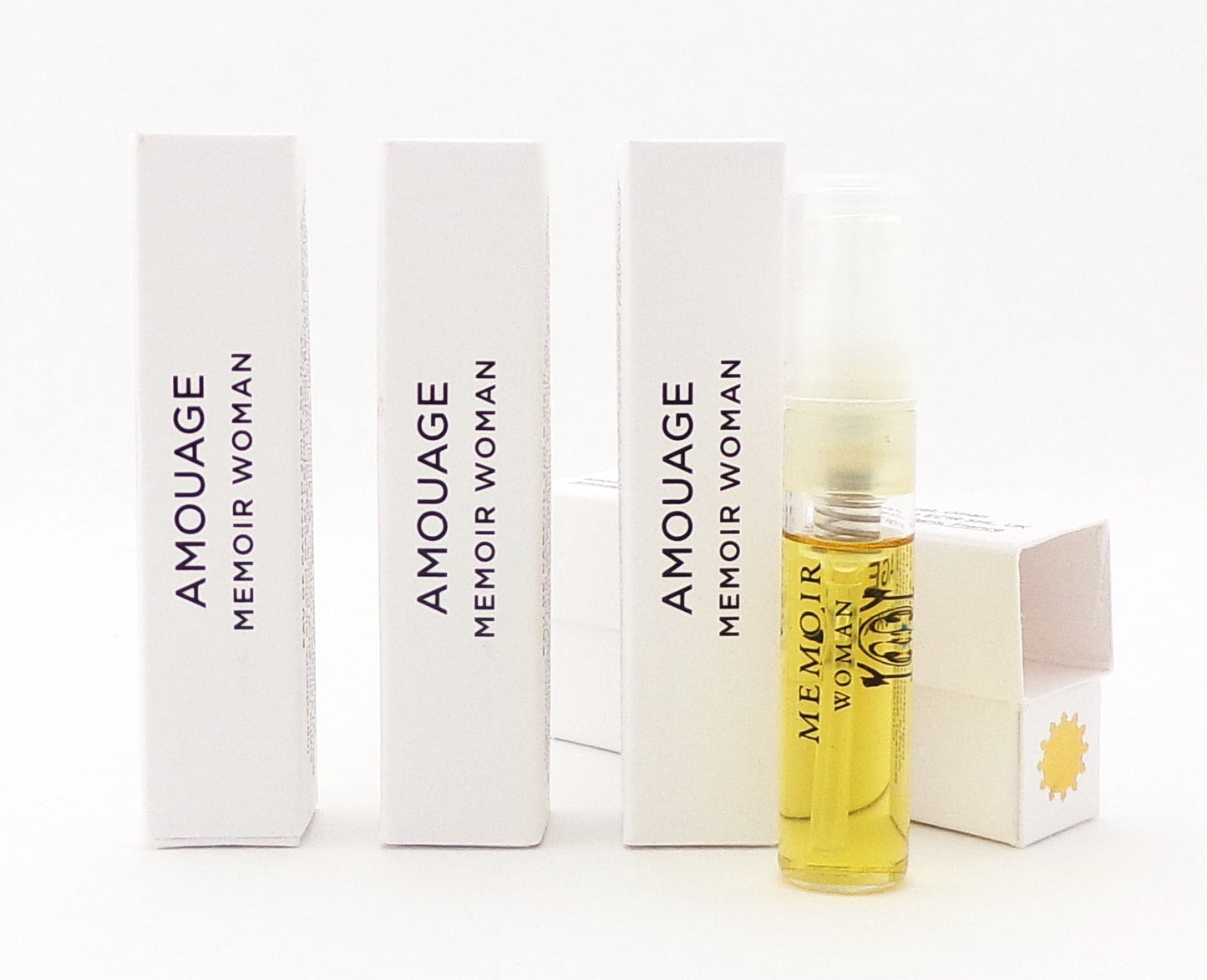 Amouage MEMOIR Woman 0.06 oz. Eau de Parfum Sample Spray LOT OF 4 Vials Brand New