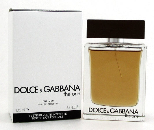 Dolce & Gabbana The One 3.3 oz. Eau de Toilette Spray for Men. New Tester w/Cap