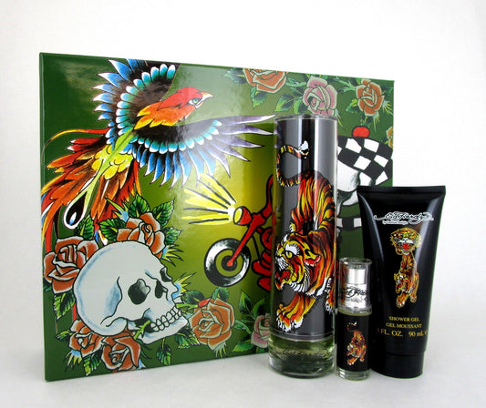 Ed Hardy by Christian Audigier for Men 3.4 oz.EDT Gift Set