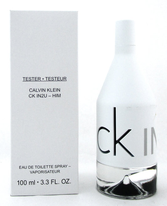 CK IN2U HIM by Calvin Klein 3.3oz Eau de Toilette Spray for Men New Tester w/Cap
