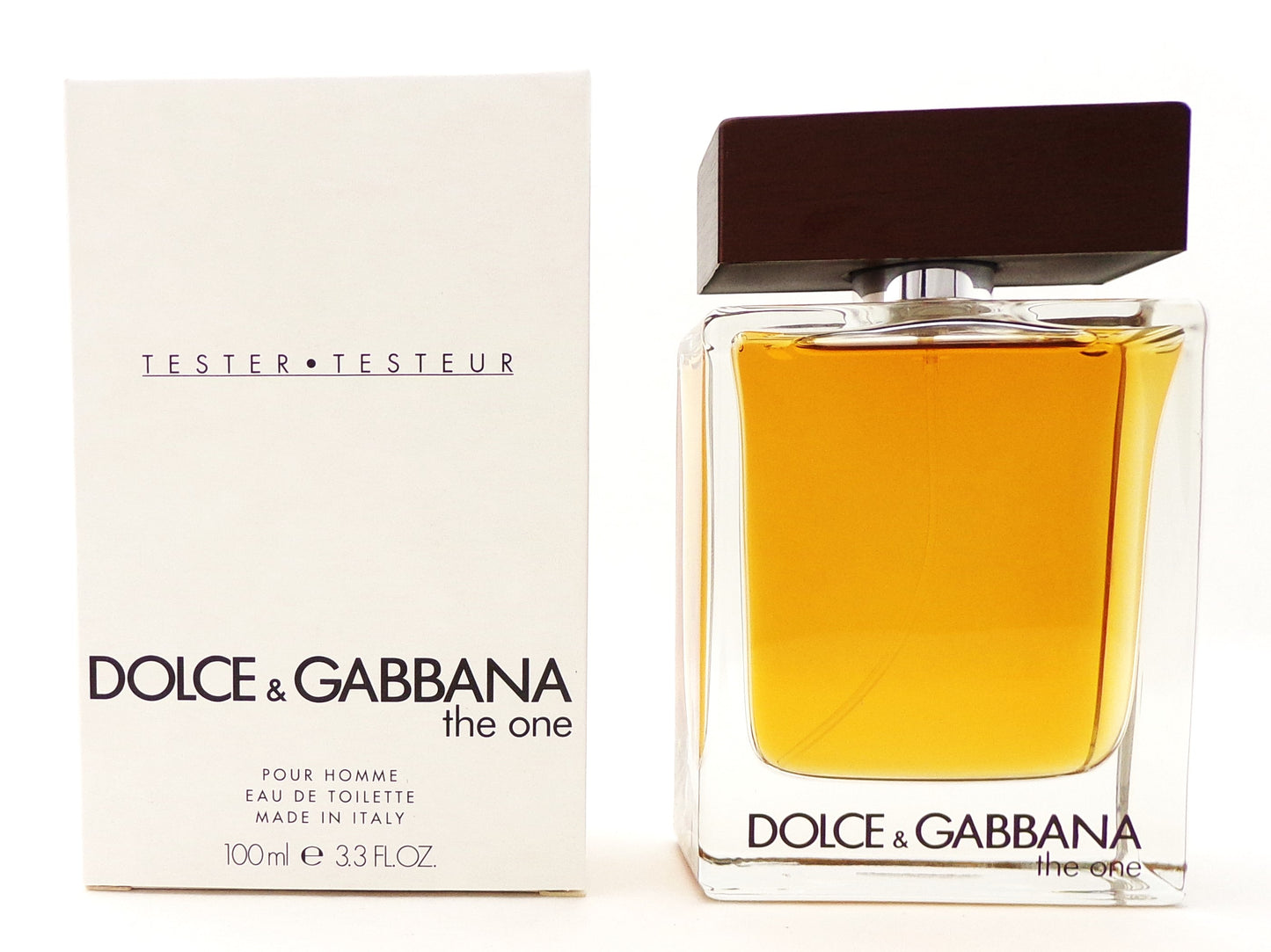 The One by Dolce & Gabbana 3.3 oz. Eau de Toilette Spray for Men New TESTER w/Cap
