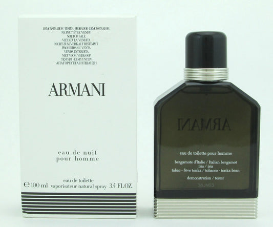 Armani Eau De Nuit by Giorgio Armani Eau De Toilette Spray Tester For Men 100 ml./ 3.4 oz.