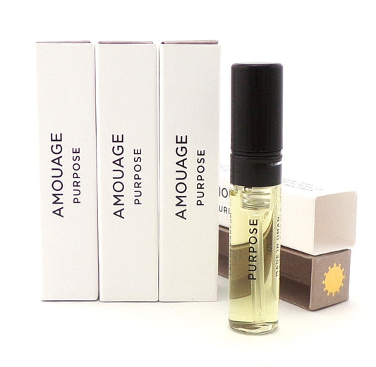 Amouage PURPOSE Man 0.06 oz. Eau de Parfum Sample Spray LOT OF 4 Vials Brand New