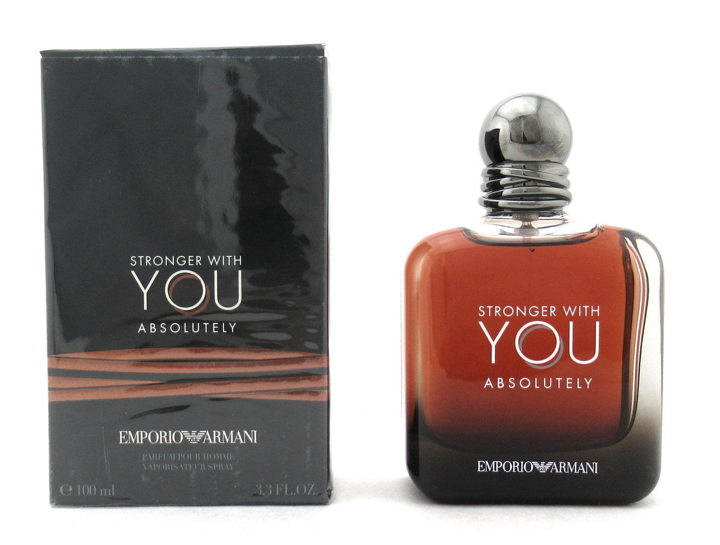 Stronger With You ABSOLUTELY by Giorgio Armani 3.4 oz. Parfum Spray Damaged Box