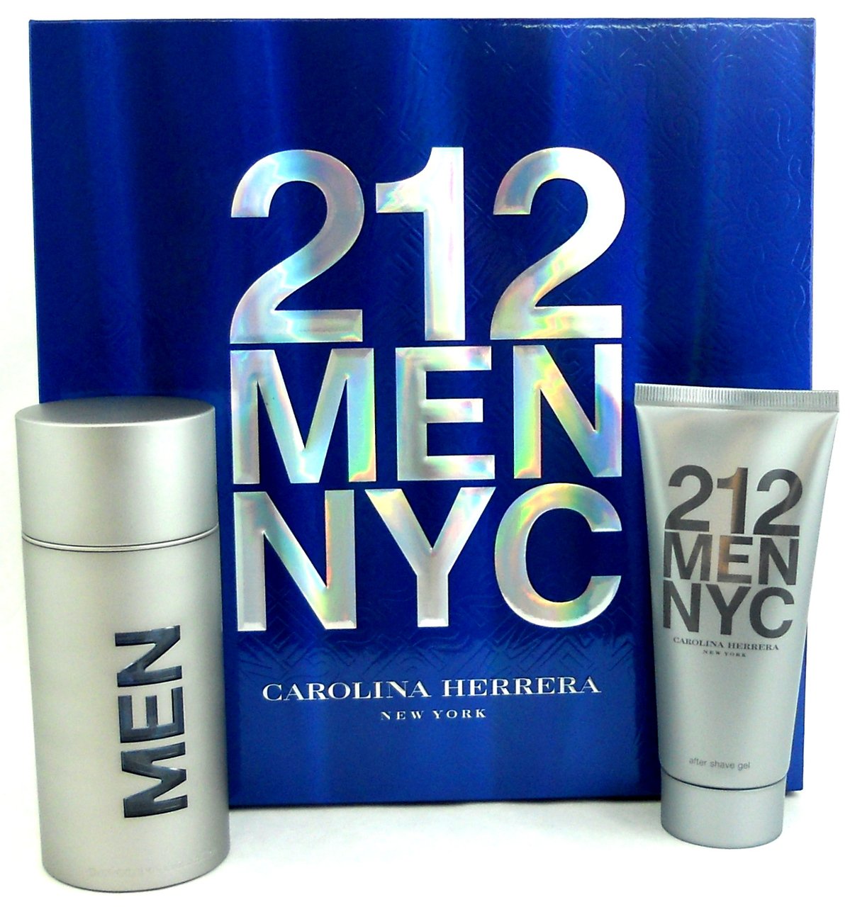 212 MEN NYC by Carolina Herrera 2 Pcs.Set with 3.4 oz.New in Hard Box