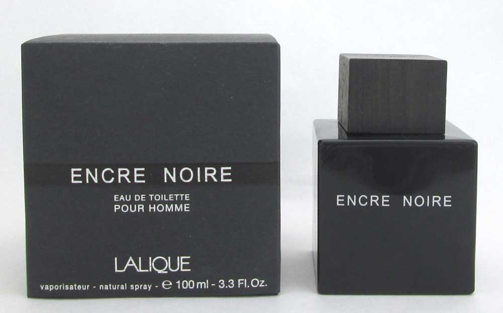 Encre Noire by Lalique Eau De Toilette Spray for Men 3.3 ozNo Cellophane