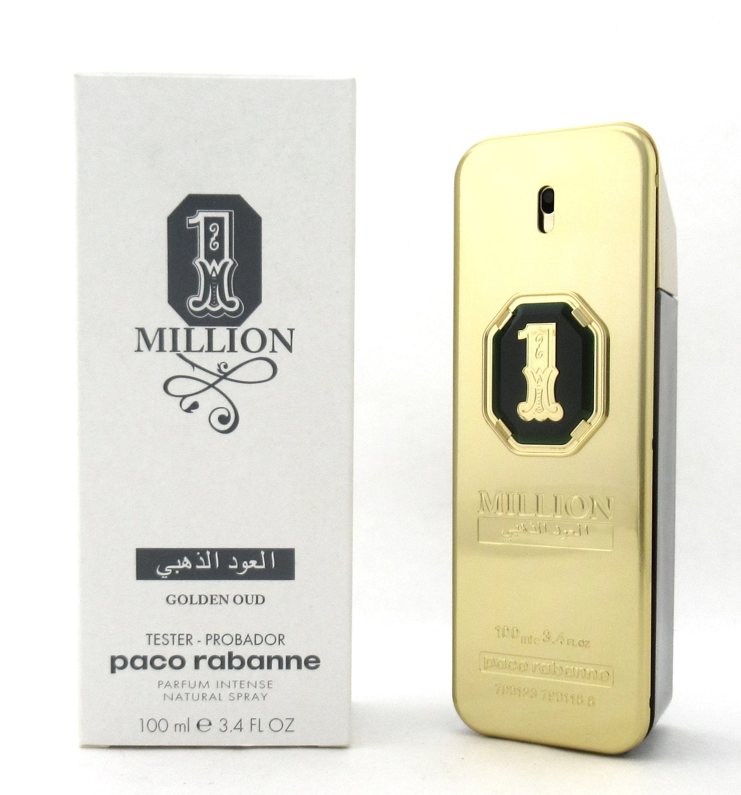 1 MILLION Golden OUD by Paco Rabanne Parfum Intense Spray 100 ml./ 3.4 oz. New Tester