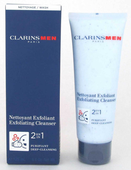 Clarins Men Exfoliating Cleanser 4.4 oz/125 ml Slightly Damaged Box