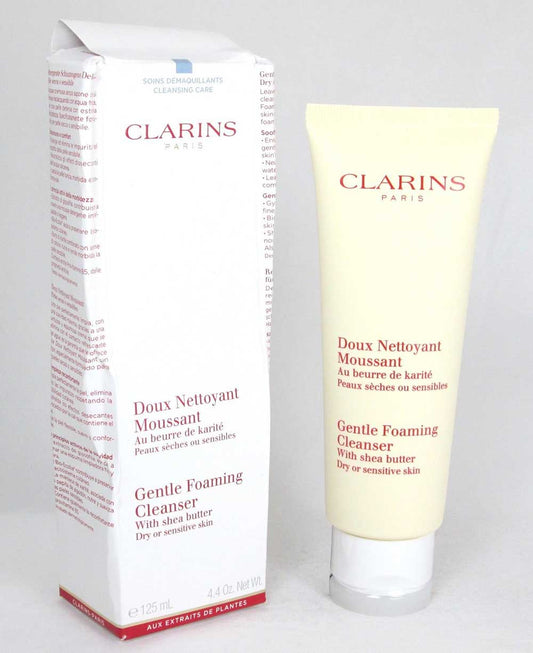 Clarins Gentle Foaming Cleanser with Shea Butter 4.4 oz. Damaged Box