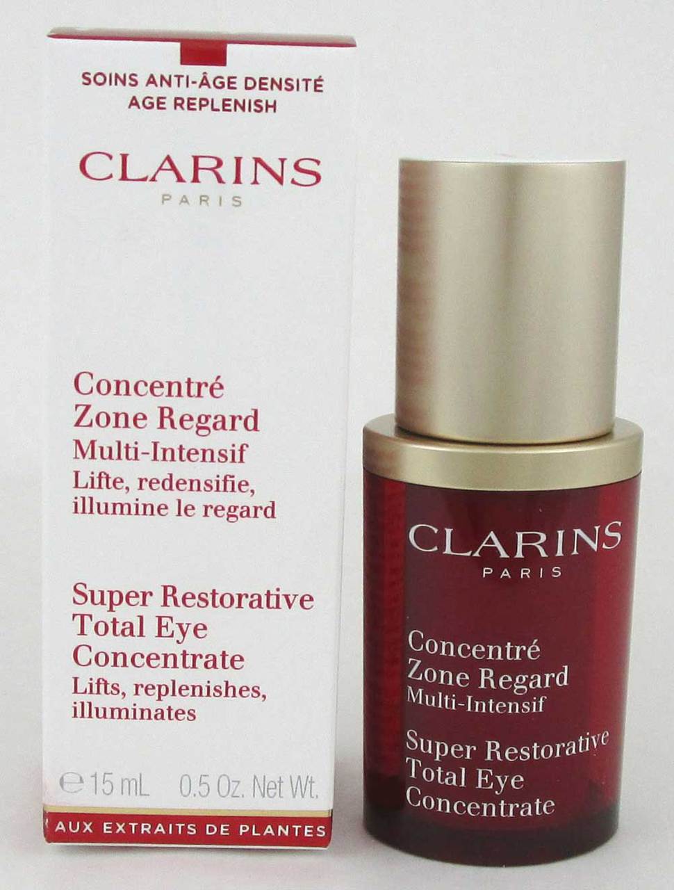 Clarins Super Restorative Total Eye Concentrate 0.5 oz Damaged Box