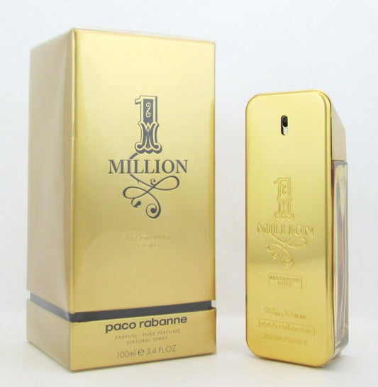 1 Million Absolutely Gold Paco Rabanne Pure Perfume 3.4 ozDamaged Box