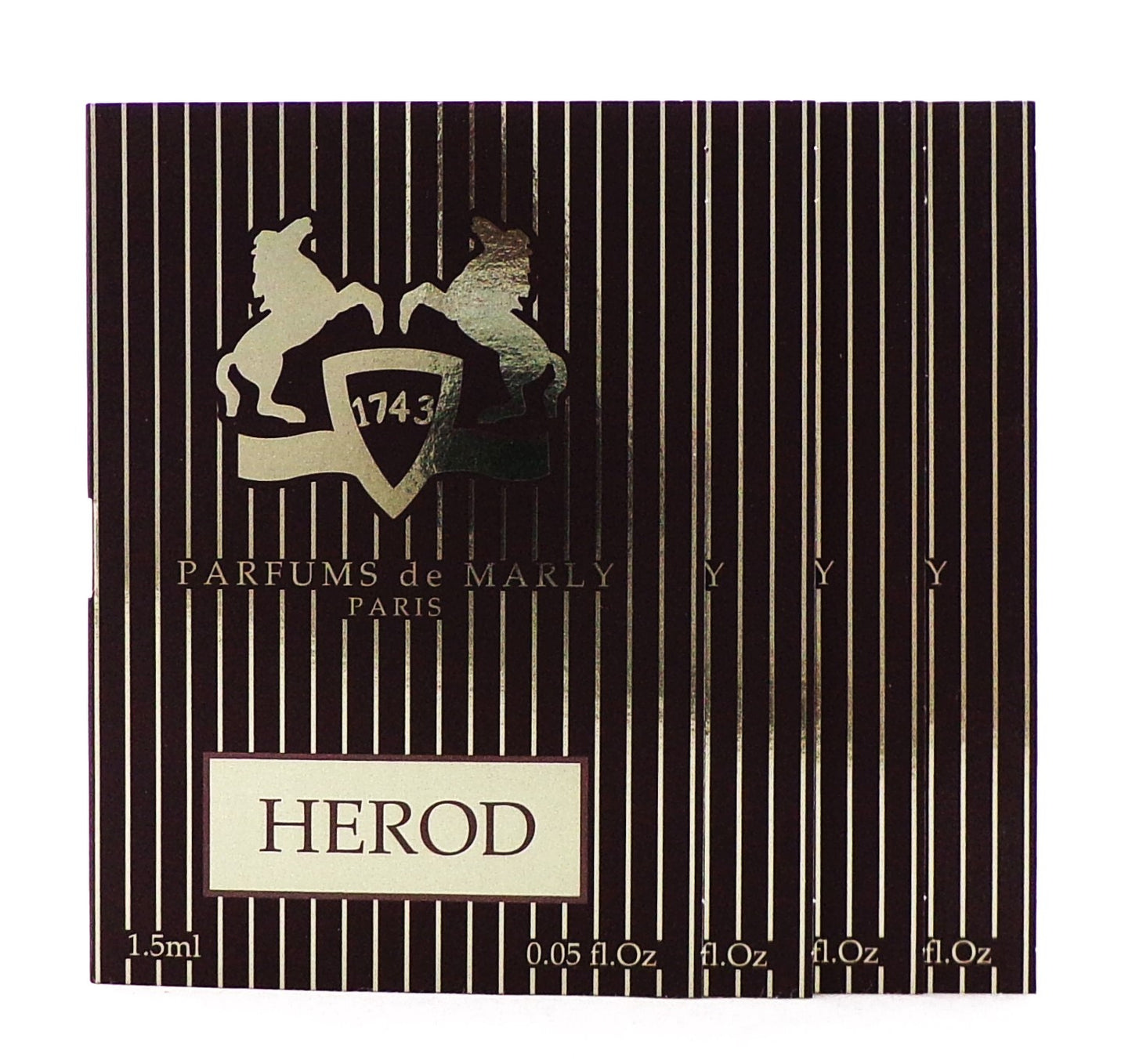 HEROD by Parfums de Marly 1.5 ml./ 0.05 oz. Eau de Parfum Vial Spray for Men New Lot of 4