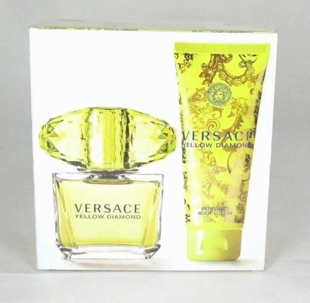 Versace Yellow Diamond 2 pc.Travel Gift Set:3.0 EDT+ 3.4 Body Lotion