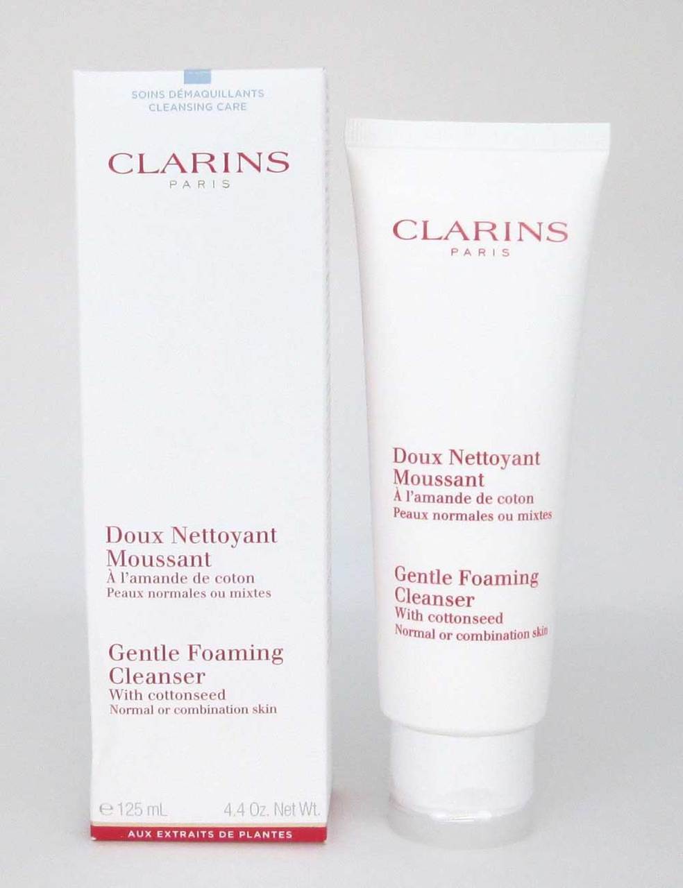 Clarins Gentle Foaming Cleanser with Cottonseed 4.4 oz/125Damaged Box