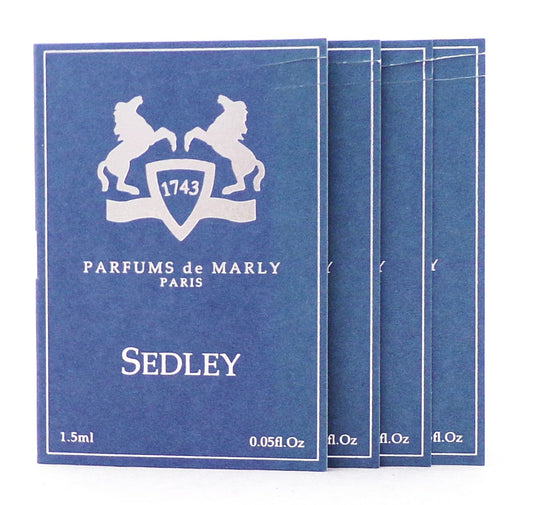 SEDLEY by Parfums de Marly Eau de Parfum Vial Spray for Men 1.5 ml./ 0.05 oz.  New Lot of  4