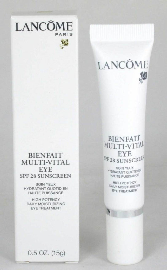 Lancome Bienfait Multi-Vital Eye Treatment SPF 28 Moisturizer 0.5 oz