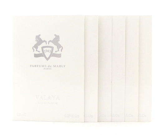 VALAYA by Parfums de Marly 1.5 ml. Eau de Parfum Vial Spray for Women. Pack of 6 pcs