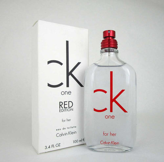 CK One Red Edition for Her by Calvin Klein 3.4 oz.EDT Spray *Tester