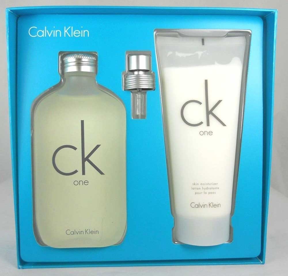 CK One by Calvin Klein 6.7oz.EDT Spray + 6.7oz.Skin Moisturizer.NIB.