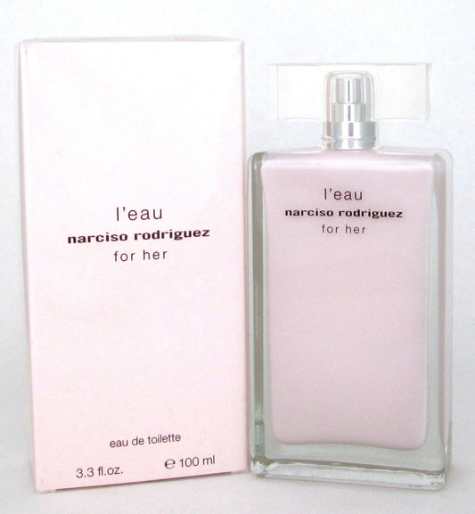 Narciso Rodriguez L'eau for Her Eau de Toilette Spray 3.3 oz. Sealed New Box.
