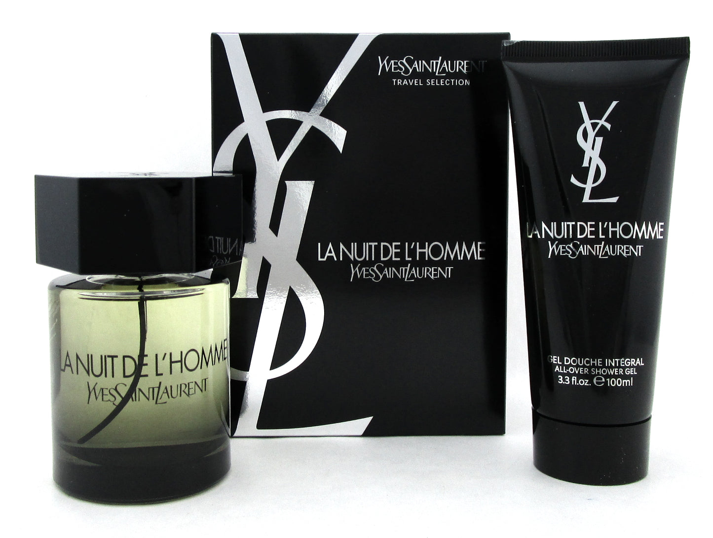 LA NUIT DE L'HOMME by Yves Saint Laurent Gift Set: 3.3oz.EDT+ 3.3oz.Sh/Gel. NEW