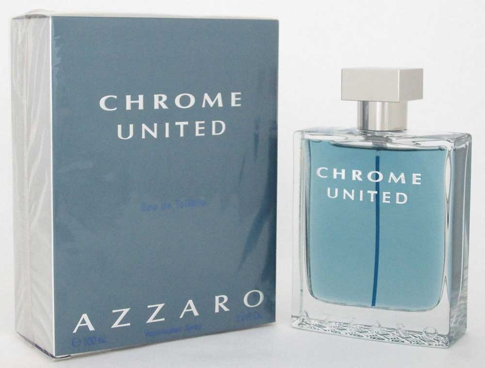 Chrome United by Azzaro Eau de Toilette Spray For Men 3.4 oz Sealed