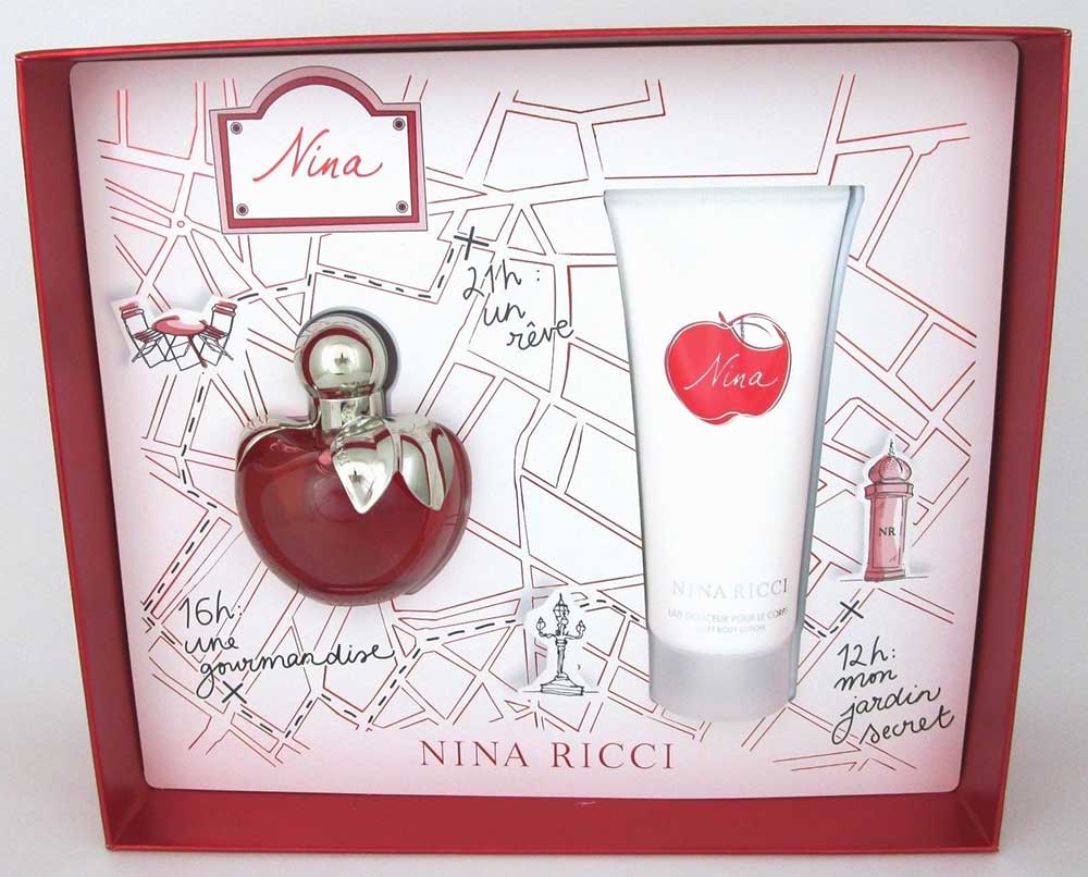 Nina by Nina Ricci 2Pc Gift Set For Women:1.7oz EDT+ 3.4oz BodyLotion
