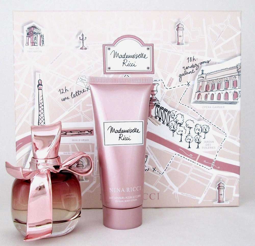 Mademoiselle Ricci by Nina Ricci 1.7oz.EDP + 3.4oz.B/L.Brand New Set