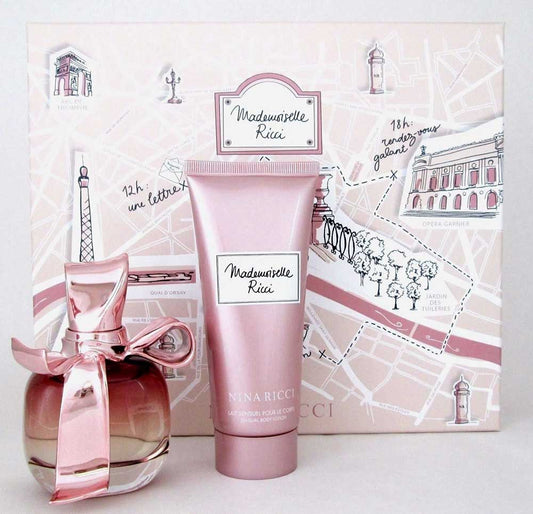 Mademoiselle Ricci by Nina Ricci 1.7oz.EDP + 3.4oz.B/L.Brand New Set
