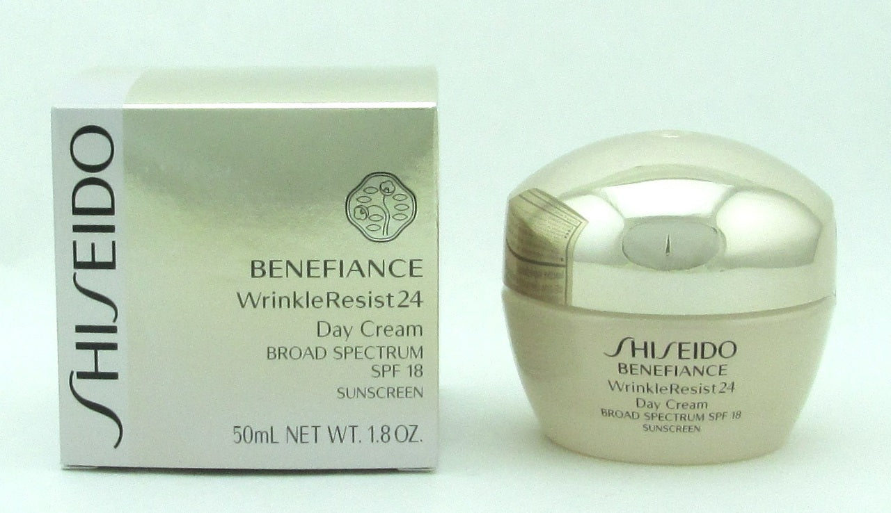 Shiseido Benefiance WrinkleResist24 Day Cream SPF 18 50 ml./1.8 oz New In Box