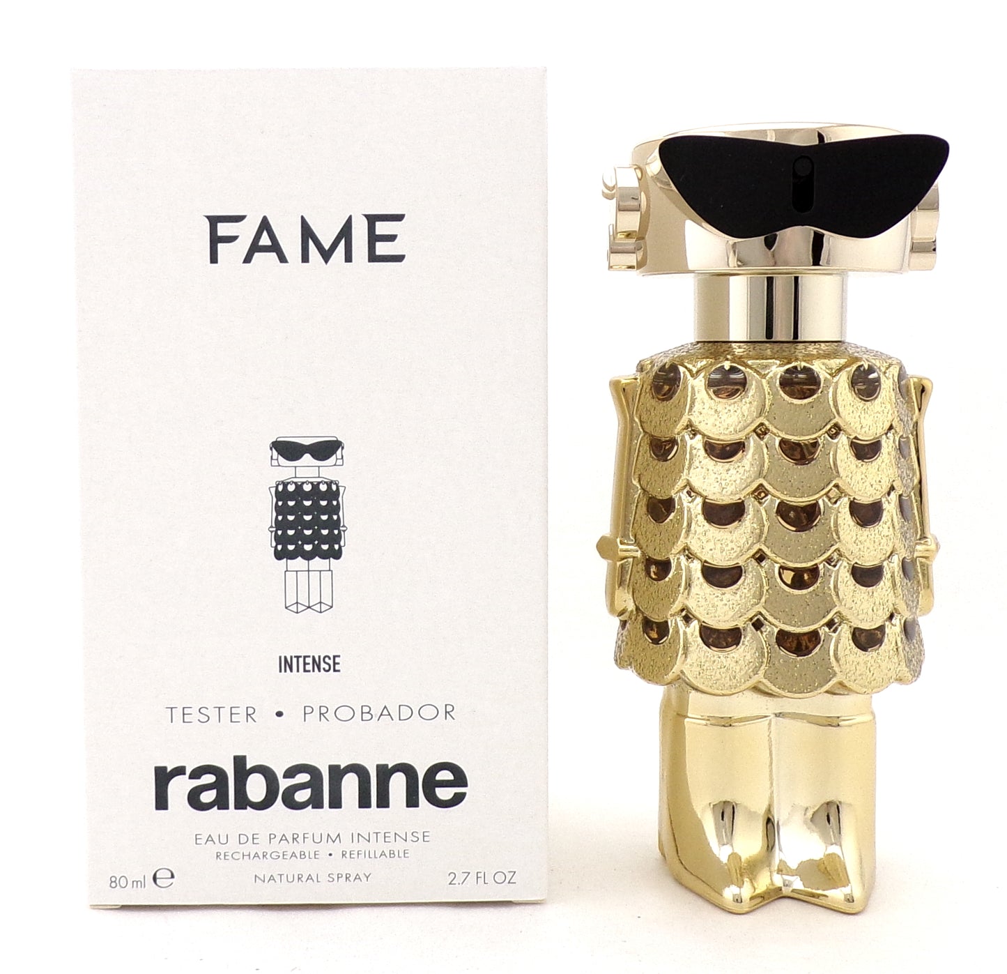 Paco Rabanne FAME INTESE 2.7oz. EDP INTENSE Refillable Spray for Women New Tester