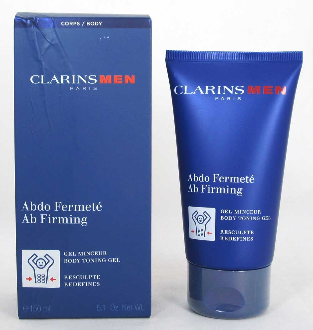 Clarins Men Ab Firming Body Toning Gel 5.1 oz Damaged Box