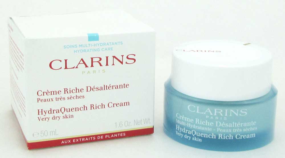 Clarins HydraQuench Rich Cream Very Dry Skin 1.6 oz/50 ml Damaged Box