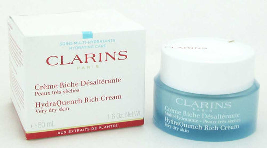 Clarins HydraQuench Rich Cream Very Dry Skin 1.6 oz/50 ml Damaged Box