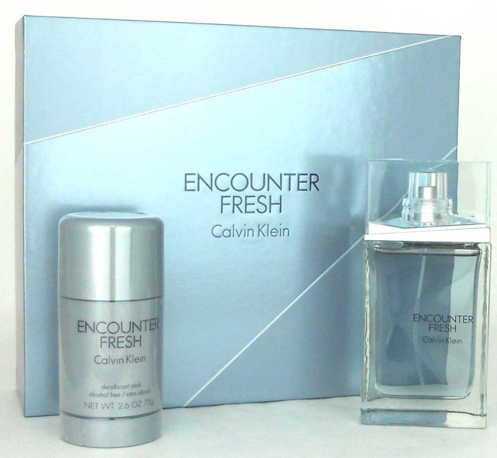 Encounter Fresh by CK Set for Men:3.4oz.EDT Spray + 2.6oz.Deo.Stick
