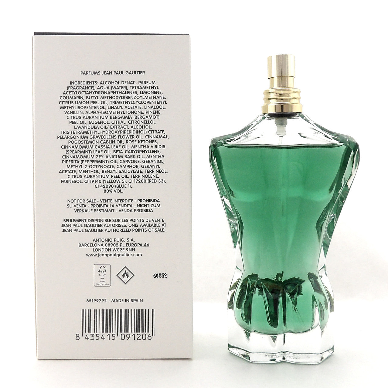 Jean Paul Gaultier Le Beau PARADISE GARDEN 4.2 oz. EDP Spray for Men. New Tester