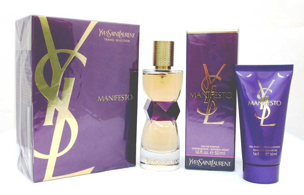 Manifesto Yves Saint Laurent Gift Set:1.6oz EDP+1.6oz SH/Gel NIB
