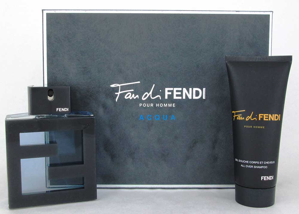 Fan Di Fendi Pour Homme Acqua 2Pcs Set: 3.3oz.EDT Spr+3.3oz.Shampoo