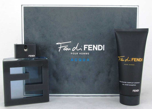 Fan Di Fendi Pour Homme Acqua 2Pcs Set: 3.3oz.EDT Spr+3.3oz.Shampoo
