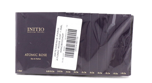 INITIO ATOMIC ROSE 1.5 ml./ 0.05 oz. Eau de Parfum Vial Spray. Pack of 10 pcs. New Sealed Bag