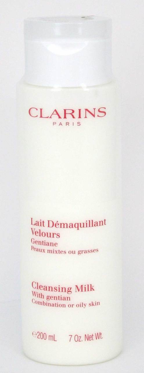 Clarins Cleansing Milk with Gentian Combination or Oily 7.0 oz*Tester