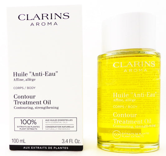 Clarins Contour Body Treatment Oil "Anti Eau" 100 ml./ 3.4 oz. New Tester