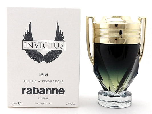 Invictus by Rabanne 100 ml./ 3.4 oz. PARFUM Spray for Men. New Tester