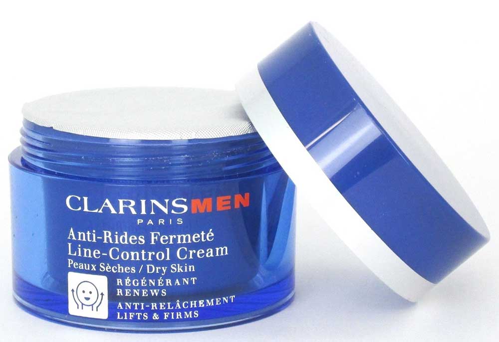 Clarins Men Line Control Cream Dry Skin 1.7oz./50 ml. Sealed Jar *Unboxed