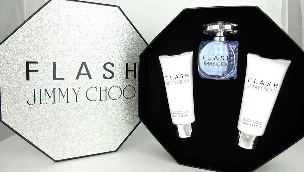 Jimmy Choo Flash 3 Pcs Set:3.3 oz.EDP+ 3.3 oz.Lotion+3.3 oz.Gel