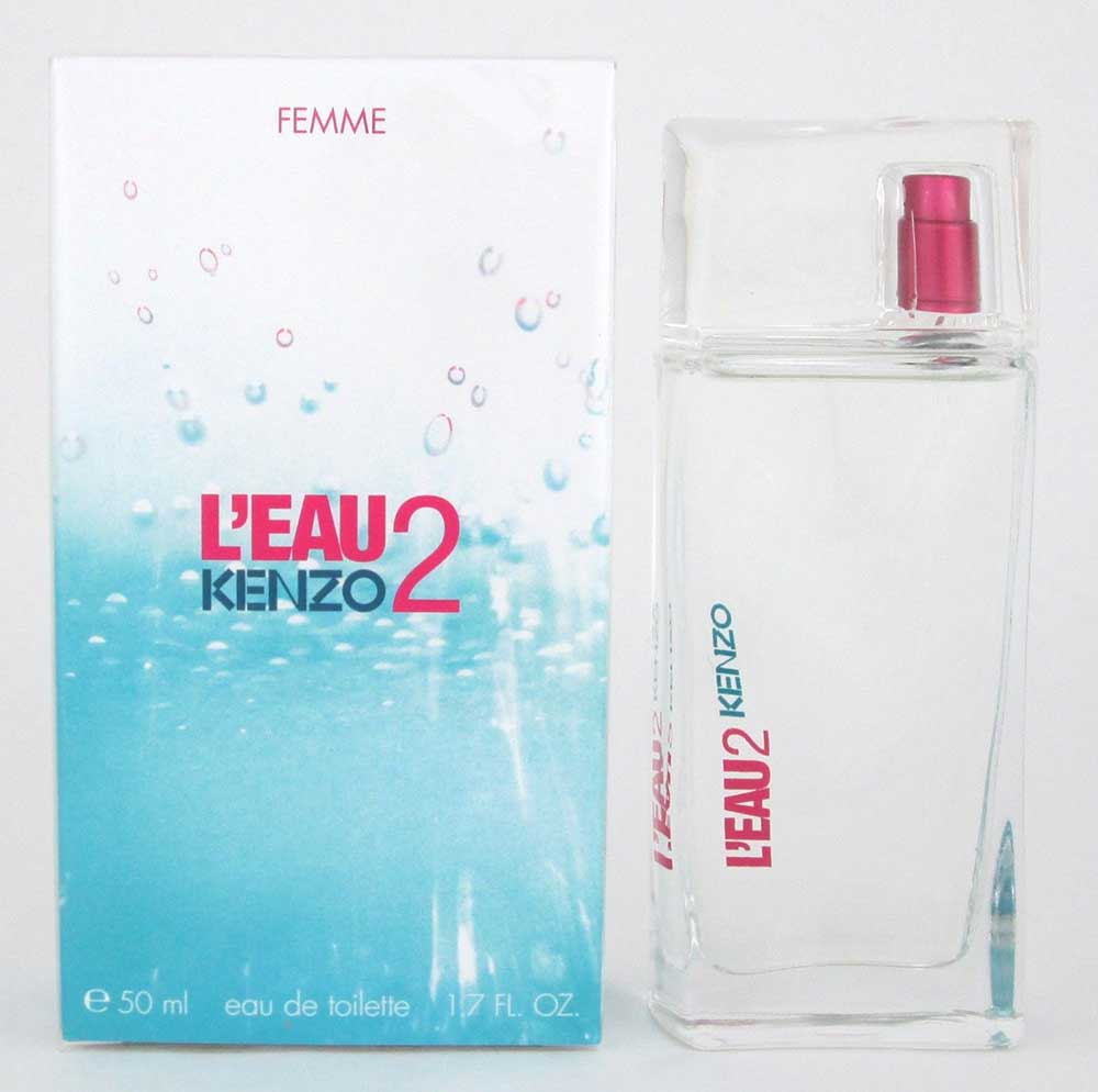 L' Eau 2 Kenzo Femme by Kenzo Eau De Toilette Spray 1.7 oz/ 50 ml NIB