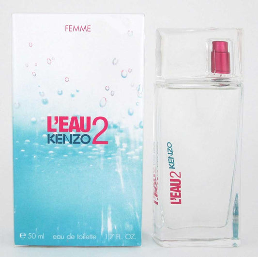 L' Eau 2 Kenzo Femme by Kenzo Eau De Toilette Spray 1.7 oz/ 50 ml NIB